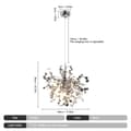 Miniatyrbild 2 av 2: Modern taklampa, elegant silverfinish, justerbar hänghöjd,Silver