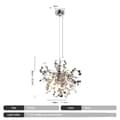 Miniatyrbild 1 av 2: Modern taklampa, elegant silverfinish, justerbar hänghöjd,Silver