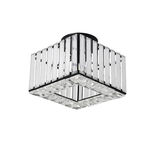 Justerbar höjd, modern kristalldesign,tak svart