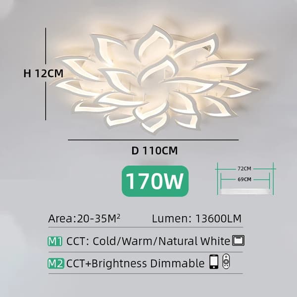 LED Kranse, Forskellige Størrelser (5-35M²), Kold/Varm/Naturlig Hvid, Dæmpbar,hvide 18 lys, APP med RC Dæmpbar
