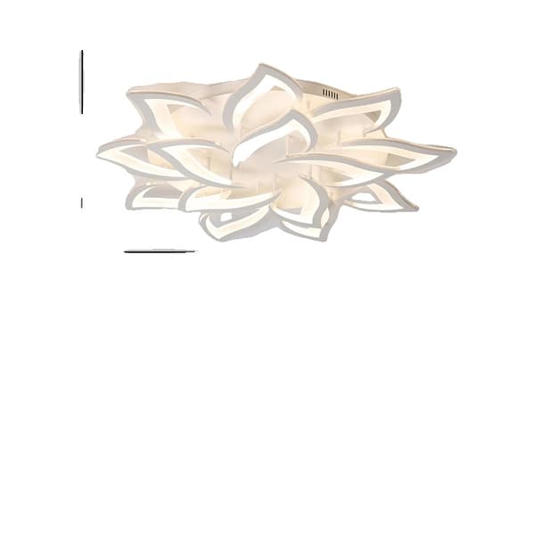 LED-krona, olika storlekar (5-35 m²), kall/varm/naturlig vit, dimbar,vit 14 ljus, APP med RC dimbar