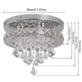 Miniatyrbild 2 av 2: Kristall LED Pendellampa, Dimbar, Modern Design,D30 cm, Kall Vit