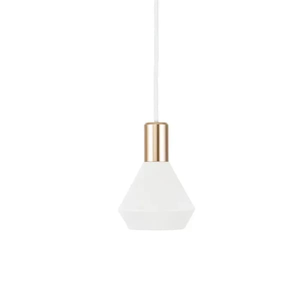 Nordiska Pendellampor, Nutida Design, Energibesparande LED,Varm Vit, D10xH14cm Vit