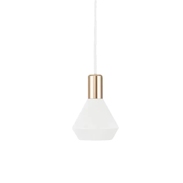 Nordiska Pendellampor, Nutida Design, Energibesparande LED,Varm Vit, D10xH14cm Vit