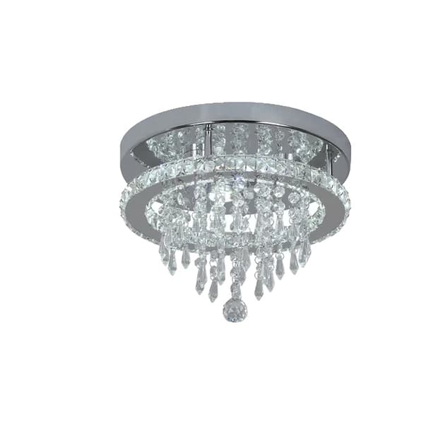LED Krystal Lysekrone, Krom Finish, Dæmpbar Lysstyrke,X30, Varm Hvid