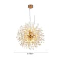 Miniatyrbillede 1 af 2: LED Pusteblomst Lysekrone, 8 Lyskilder, Justerbar Højde,3 farve dæmpning, guld 8 lys