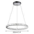 Pikkukuva 2 / 2: Moderni kristallikruunu, säädettävä korkeus, energiatehokas LED,D30CM B, vaihdettavissa