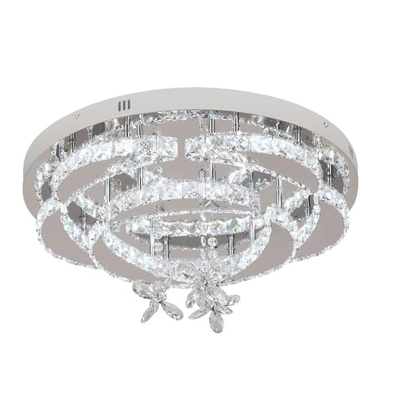 Modern Kristallkrona, Justerbar Ljusstyrka, Elegant Design, Energisnål,Ljusstyrka dämpning, stil 2