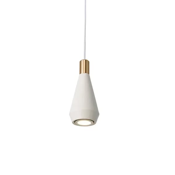 Nordiska Pendellampor, Nutida Design, Energibesparande LED,D9xH21cm Vit, Varm Vit