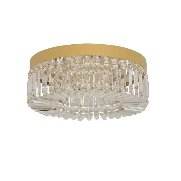 Modern kristalltaklampa, ljusa färger, infälld design,Dia 50CM Guld, förändringsbar