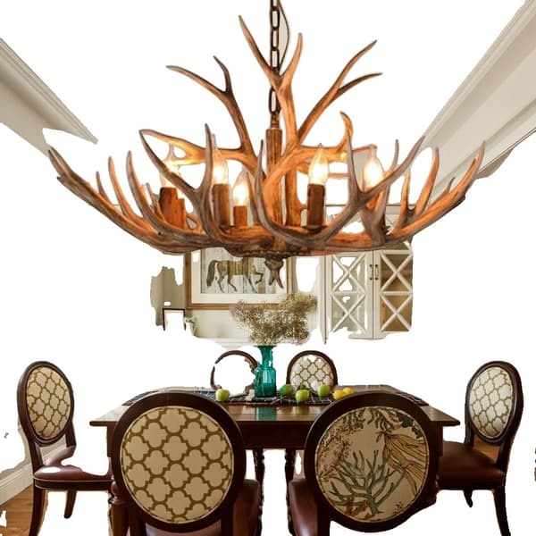 Vintage Gevir LED Lysekrone, Retro Design, Justerbar Højde,6