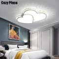 Miniatyrbillede 3 af 4: Hjerteformet Loftlampe, Elegant Design, Energi Effektiv LED,HVID, 24W, Kold Hvid