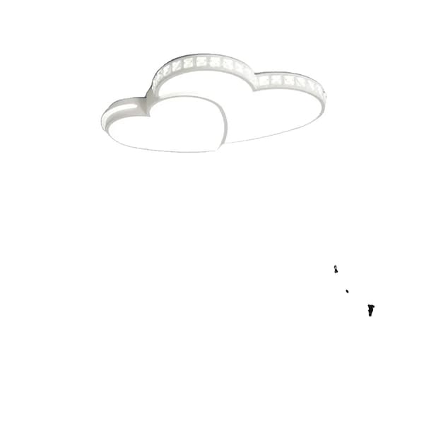 Hjerteformet Loftlampe, Elegant Design, Energi Effektiv LED,HVID, 24W, Kold Hvid