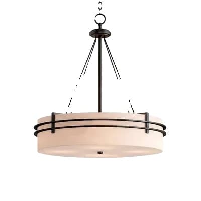 Krona, Modern Stil, Tygskärm, Semiflush Montering,Varmt ljus, A, Diameter-60CM