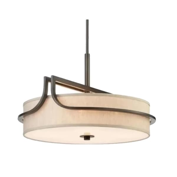 Krona, Modern Stil, Tygskärm, Semiflush Montering,Varmt ljus, Diameter-60CM, C