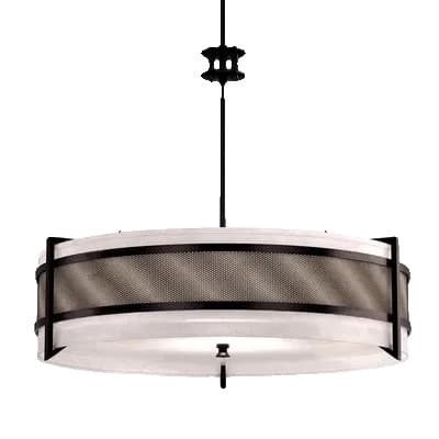 Krona, Modern Stil, Tygskärm, Semiflush Montering,Varmt ljus, B, Diameter-60CM