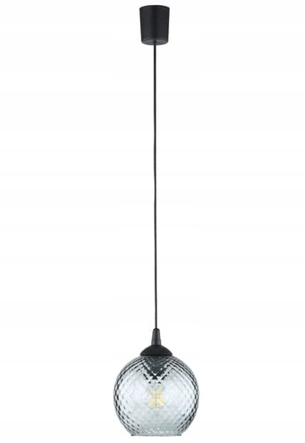 Riippuva kattovalaisin 1xE27 110cm musta lasisella grafiittivarjostimella