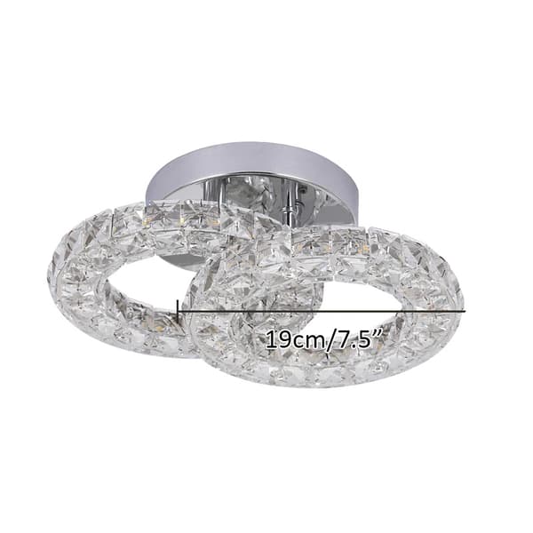K9 Crystal Taklampa, Bytbar Ljusfärg, Modern Infälld Design,föränderlig, 40W