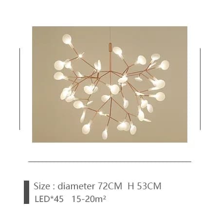 Nordisk Kandelaber, Gren Design, 45 LED Pærer,30 LED, Bærlys