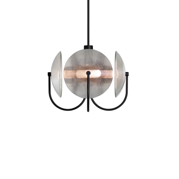 LED Pendellampa, Modern Glasdesign, Lämplig för Sovrum och Matrum,Varmt ljus, transparent