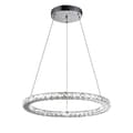 Miniatyrbillede 1 af 2: Moderne Krystal Lysekrone, Justerbar Højde, Energi-Effektiv LED,Varm Hvid, D30CM B