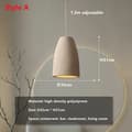 Pikkukuva 2 / 2: Wabi Sabi -kattokruunu, lämmin valaistus, kestävä materiaali, kosketusohjauskytkin,A - D35cm, Lämmin valo