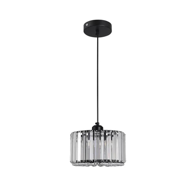 Kristallkrona Hänglampa, Kristall Design, Lyxig Heminredning, svart A 1ST, Kallvit