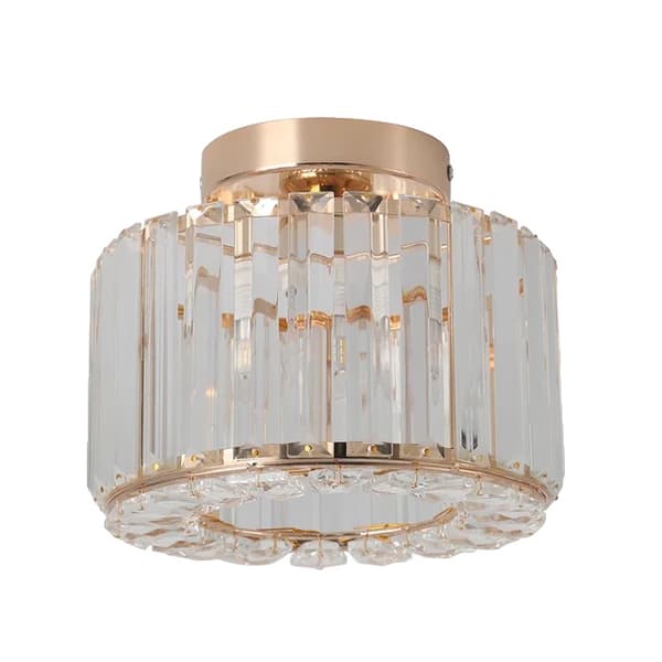 Kristallkrona Hänglampa, Kristall Design, Lyxig Heminredning, guld B 1 st, varmvit