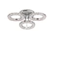 Miniatyrbild 1 av 2: Modern LED Kristall Taklampa, 2600lm, Krom Finish,3 ringar, Kallt Vitt