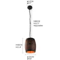 Pikkukuva 2 / 2: Puinen kattovalaisin, maalaistyyli, E27 Max 40W,D25cm K30cm S