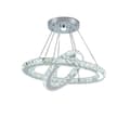 Miniatyrbild 1 av 2: Kristallkrona, LED-belysning, modern design, kallt ljus