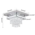 Miniatyrbillede 2 af 2: LED Krystal Lysekrone, Krom Finish, Dæmpbar Lysstyrke,F25, Kold Hvid