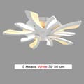 Miniatyrbild 2 av 2: LED Kronljus, Modern Design, Akryl Material, 5 kronblad vit, Kallvit