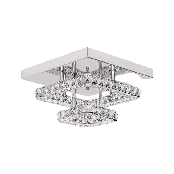 Kristalltaklampa, LED-ljuskälla, dimbar funktionalitet,föränderlig, L27xB27cm