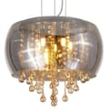 Miniatyrbild 2 av 2: Modern glas taklampa, 400 mm diameter, 800 mm höjd,Röksvart, Trikolor nr RC