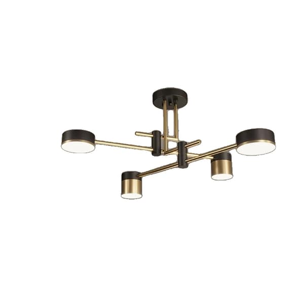 Nordisk Kandelaber, Flera Huvuden, Justerbar LED-belysning,Trikolorljus INTE RC, 4 huvuden
