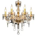 Miniatyrbillede 1 af 2: Krystal Lysekrone, Moderne Design, Elegant Atmosfære,6 arme Guld