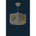 Miniatyrbild 4 av 4: Dalber - Barnhängande lampa - God natt - Ugglamotiv, L 24 cm, H 21,5 cm, Brun
