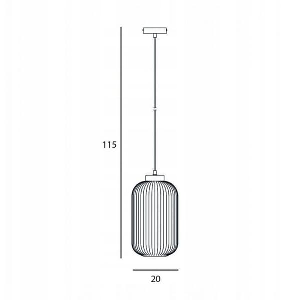 Lustre - upphängning Italux Hänslampa Lindo PND-52636-1-GD 1x40 W E27 vit/guld