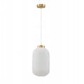 Miniatyrbild 1 av 3: Lustre - upphängning Italux Hänslampa Lindo PND-52636-1-GD 1x40 W E27 vit/guld