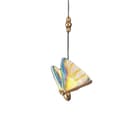 Miniatyrbillede 1 af 2: Butterfly Kranse, Justerbar Ophængningsledning, LED Lyskilde, Egnet til Forskellige Værelser,1 hoved Farverig D19cm, Neutral lys