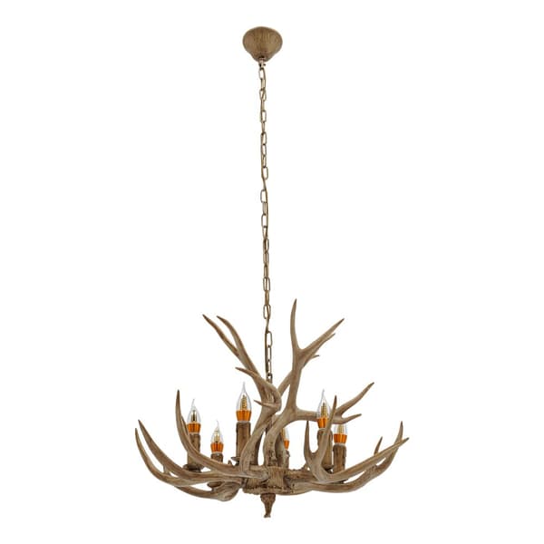 Takmonterad lampa, 6 lampor, justerbar hängkedja