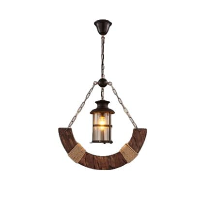 Loftlampe, Forskellige Stile, Legering og Træ, Vintage Design,Stil A, Inklusive pære