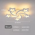 Miniatyrbild 2 av 2: LED-krona, stjärndesign, dimbar, smart kontroll,APP med RC dimbar, 5 ljus