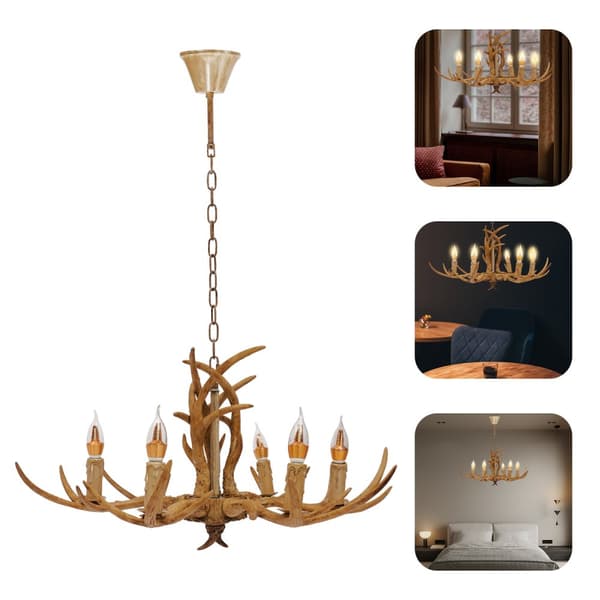 Hornkrona LED, Höjdjusterbar, Retro Stil