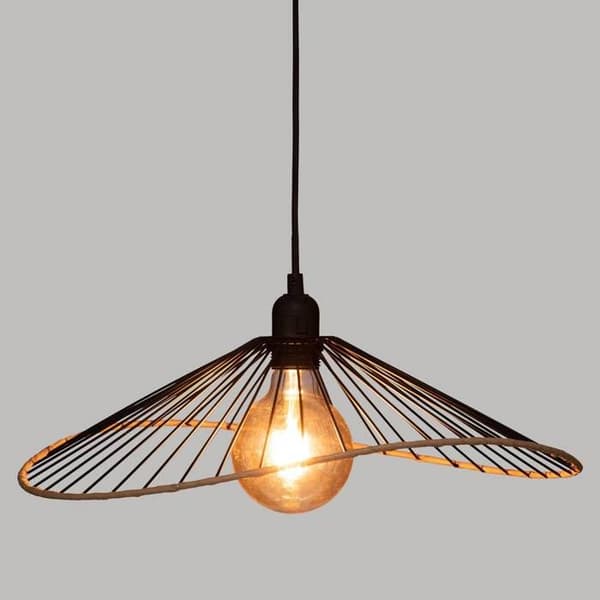 "Alara" taklampa - svart - trådad metall D45 cm - Svart - Atmosphera inredningsarkitekt
