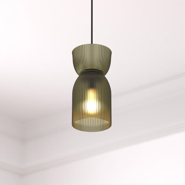 Suspension glas "Ancel" grön D14cm - Atmosphera inredningsdesigner - Grön