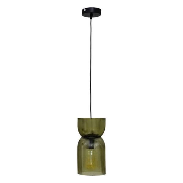 Suspension glas "Ancel" grön D14cm - Atmosphera inredningsdesigner - Grön