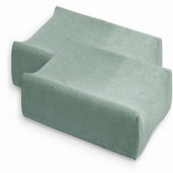 Powder Green Sponge skötunderläggsöverdrag - JOLLEIN - 50 x 70 cm - 100% bomull