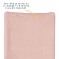Miniatyrbild 4 av 4: Elastiskt skötunderlägg - BABYCALIN - Rosa - 50x71cm - Svamp 80% bomull 20% polyester